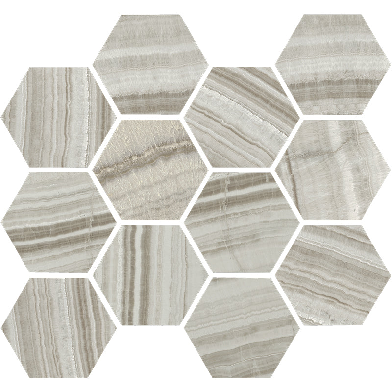 Happy Floors Onyx Tile in Silver