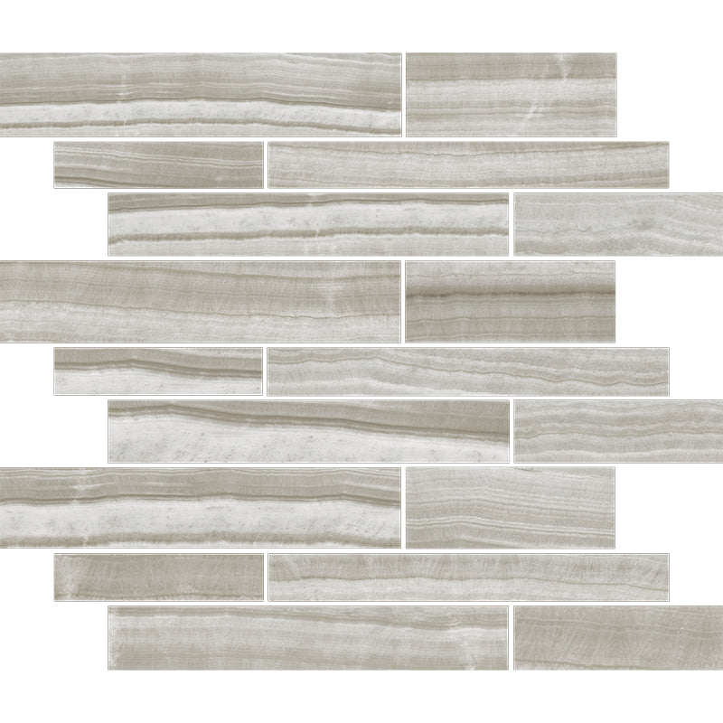 Happy Floors Onyx Tile in Silver