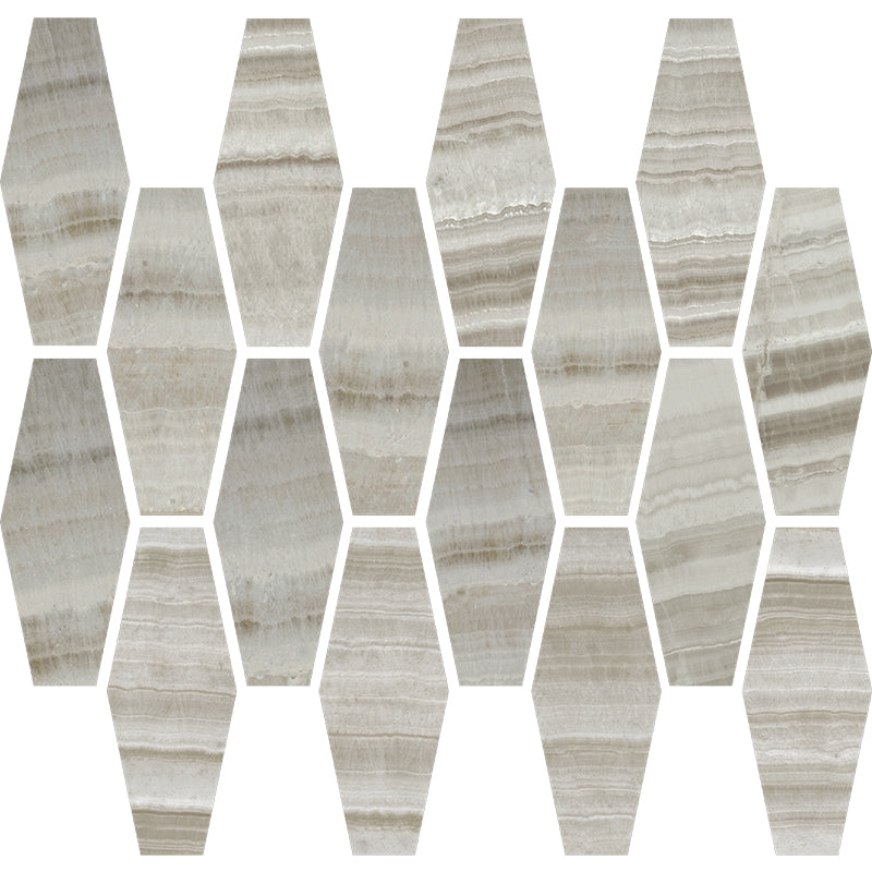 Happy Floors Onyx Tile in Silver