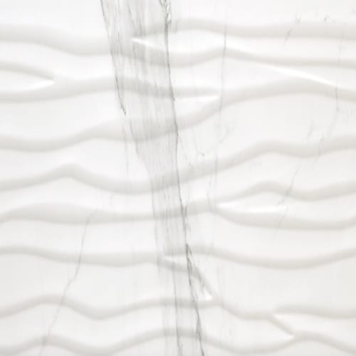 Happy Floors Statuario Tile in Statuario Wave
