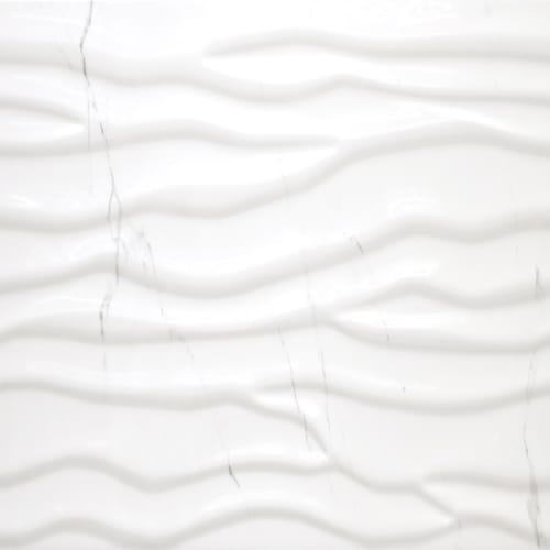 Happy Floors Statuario Tile in Statuario Wave