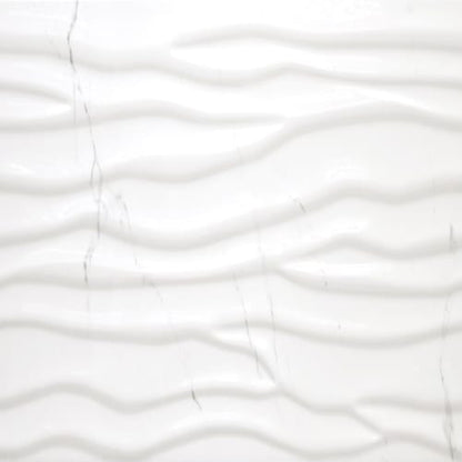 Happy Floors Statuario Tile in Statuario Wave