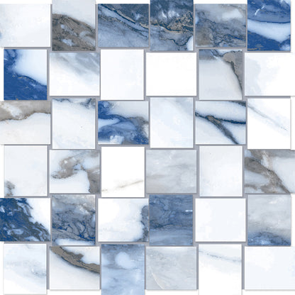 Happy Floors Crash Tile in Blue