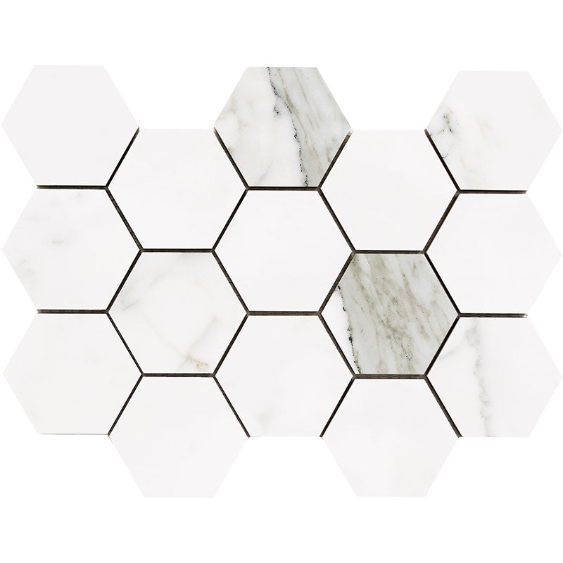 Happy Floors Statuario Luxe Tile in White