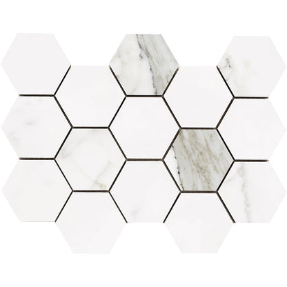 Happy Floors Statuario Luxe Tile in White