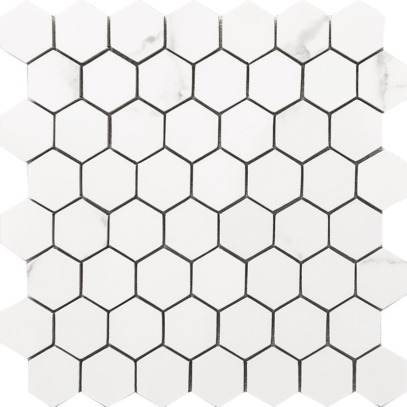 Happy Floors Statuario Luxe Tile in White