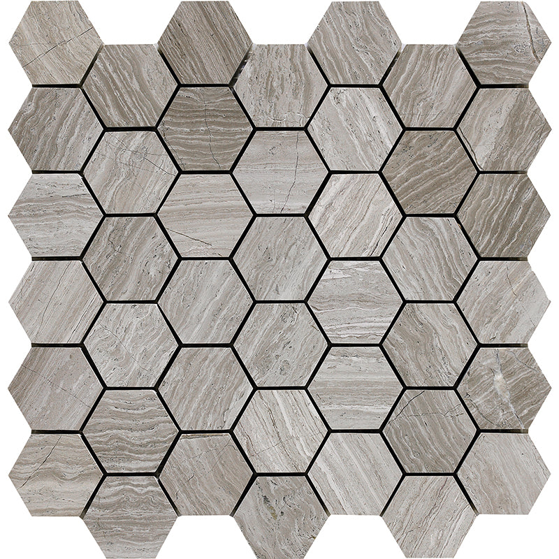 Happy Floors Stone & Marble Tile in Wooden White