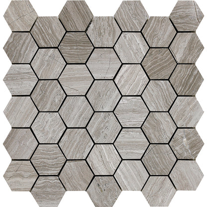 Happy Floors Stone & Marble Tile in Wooden White