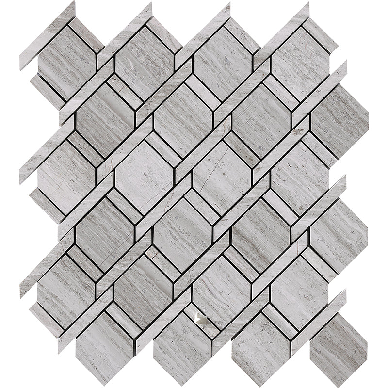 Happy Floors Stone & Marble Tile in Wooden White