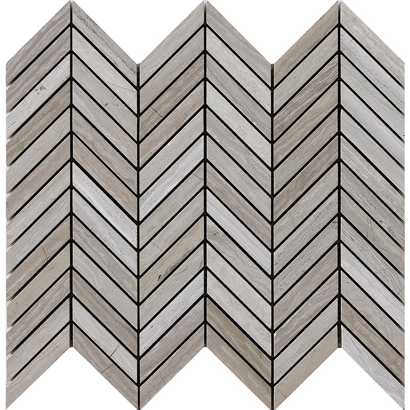 Happy Floors Stone & Marble Tile in Wooden White