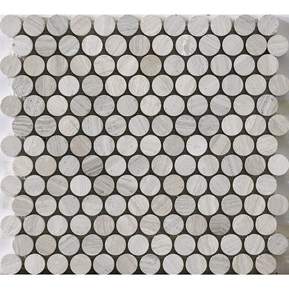 Happy Floors Stone & Marble Tile in Wooden White