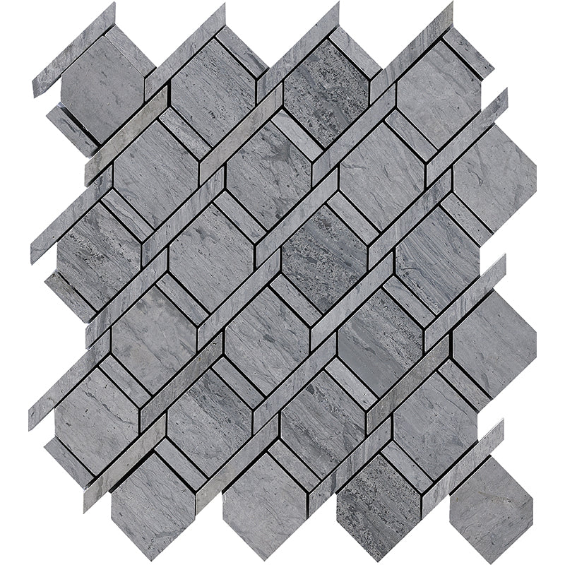 Happy Floors Stone & Marble Tile in Wooden Silver