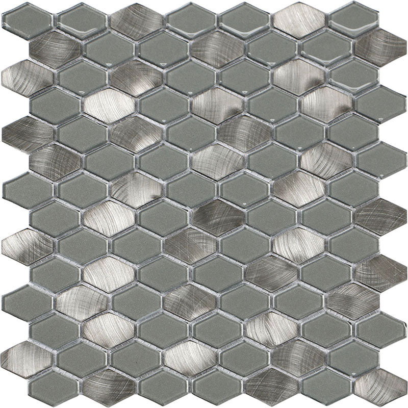 Happy Floors Iridium Tile in Silver