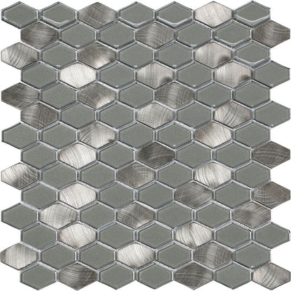 Happy Floors Iridium Tile in Silver
