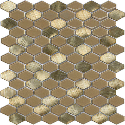 Happy Floors Iridium Tile in Gold