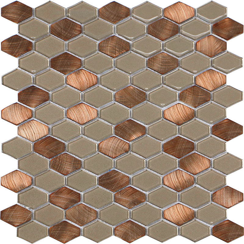 Happy Floors Iridium Tile in Copper