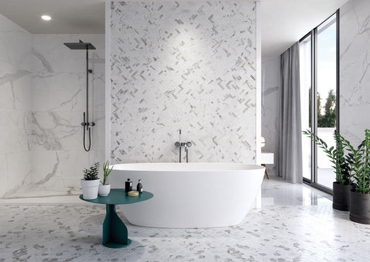 Happy Floors Statuario Luxe Tile in White, #sku_8309-C, #sku_8313-C, #sku_8312-C, #sku_8319-C, #sku_8318-C, #sku_8317-C, #sku_8316-C, #sku_8315-C, #sku_8311-C, #sku_8314-C, #sku_8310-C