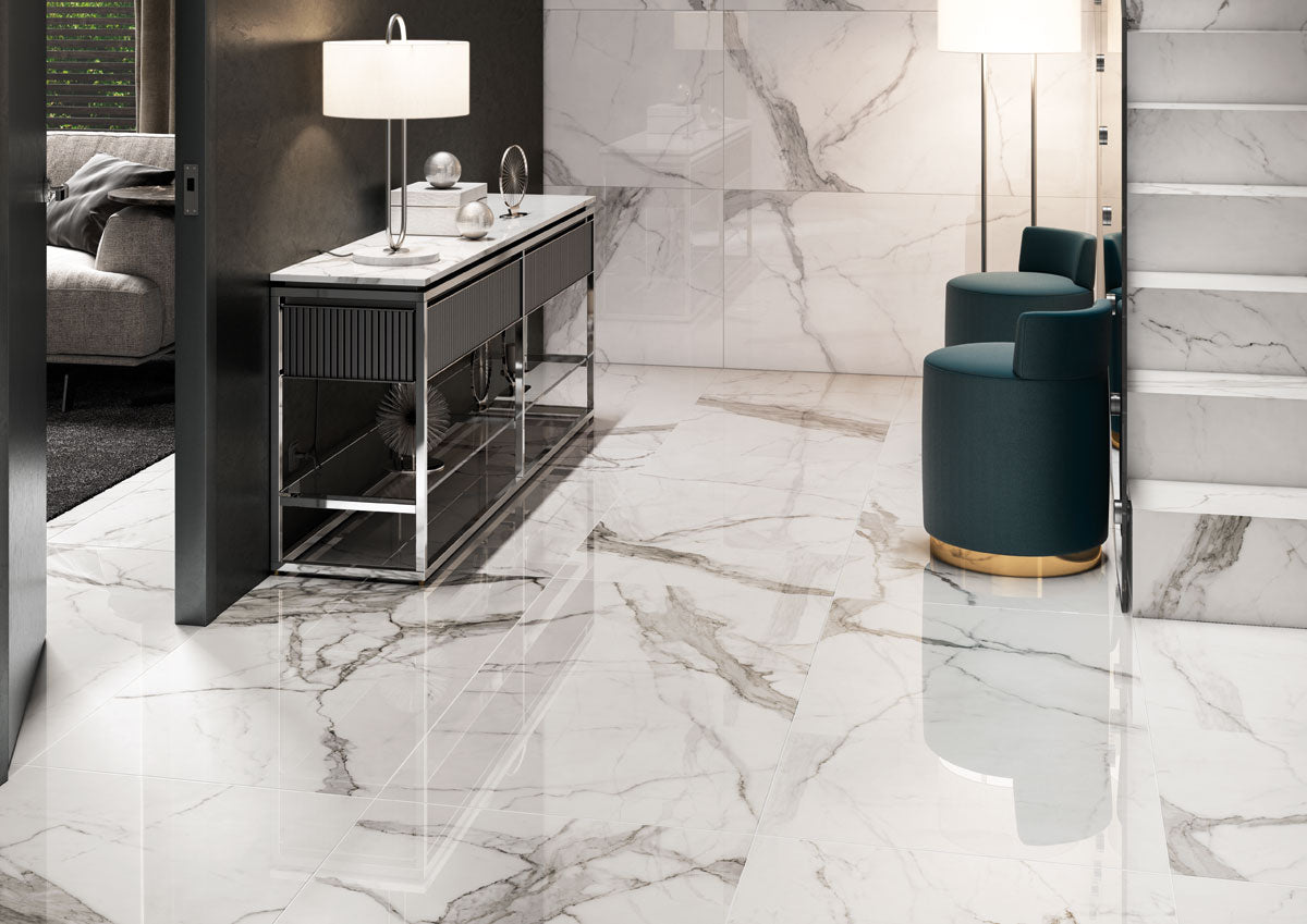 Happy Floors Statuario Luxe Tile in White, #sku_8309-C, #sku_8313-C, #sku_8312-C, #sku_8319-C, #sku_8318-C, #sku_8317-C, #sku_8316-C, #sku_8315-C, #sku_8311-C, #sku_8314-C, #sku_8310-C